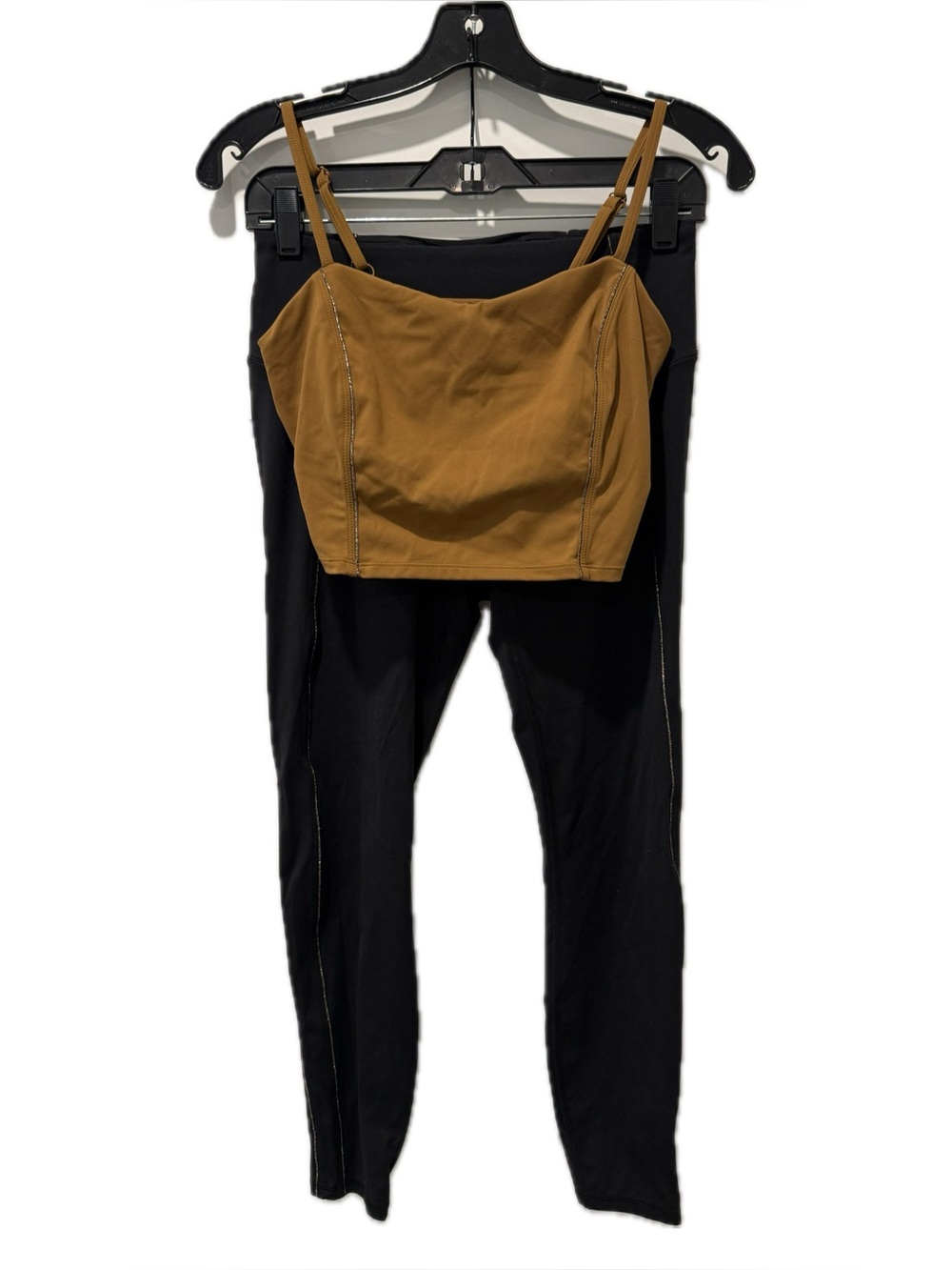 Joylab Sports Bra and Leggings Bundle with Metallic Details